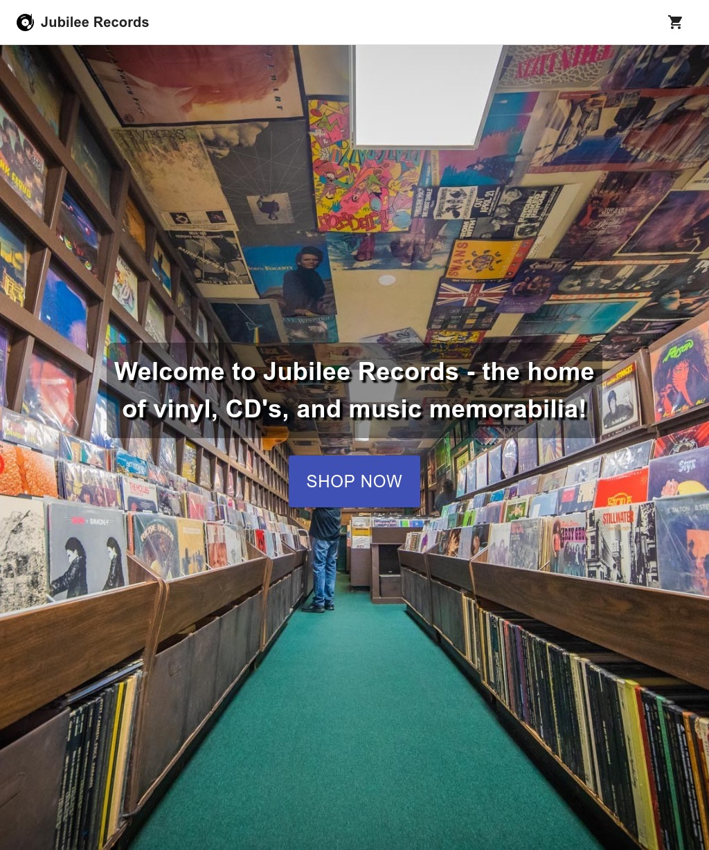 An image of the Jubilee Records Store